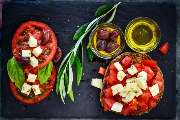 huile d'olive et nourriture